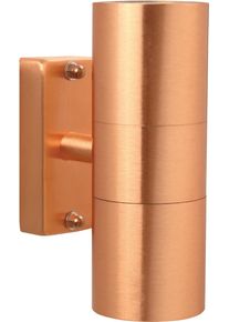 Nordlux Wandleuchte »Tin«, 2 Flammig-Flammig braun, Größe Ø 6 cm Höhe: 17 cm 2 flammig , Stilvolle Außenleuchte