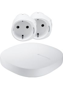 Samsung Smart-Home Starter-Set »Smartthings Comfort S« weiß , Der SmartThings Hub V3 bildet die zentrale Schnittstelle und agiert wie das...
