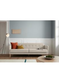 Andas 3-Sitzer »Raadal«, In Skandinavischem Design, Knopfheftung, Design By Morten Georgsen beige, Größe B/H/T: 224 cm x 74 cm x 84 cm B/H/T: 224...