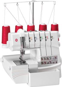 Singer Overlock-Nähmaschine »Professional 5 14T968Dcd«, 14 Programme, 14 Stiche weiß, Selbstgenähtes sieht von innen so schön aus wie von außen
