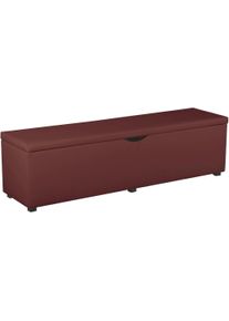 Places of Style Hockerbank »Standard« Breite 120cm oder 160cm in orange, Größe B/H/T: 120 cm x 42 cm x 40 cm