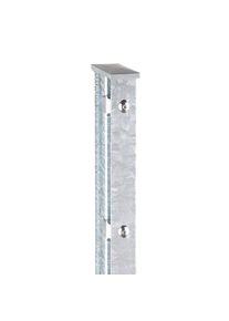 Zaunpfosten mit Abdeckleiste Zink, 1030 mm, Abdeckleiste glatt