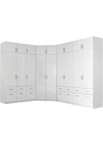 Rauch Eckkleiderschrank »Celle« weiß, Größe B/H/T: 117 cm x 197 cm x 117 cm B/H/T: 117 cm x 197 cm x 117 cm made_in_germany, Praktischer...