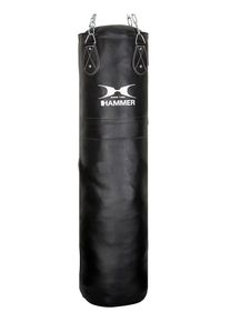 HAMMER Boxsack »Premium« schwarz, Größe B/H: 35 cm x 100 cm, Qualitäts-Rindsleder