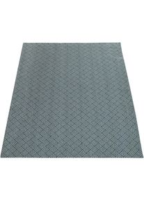 Paco Home Teppich »Varadero 461« rechteckig 4 mm Höhe 3D-Design, Kurzflor, Wohnzimmer in grau