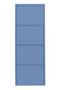 HEINE HOME Schuhschrank in blau, Größe B/H/T: 50 cm x 136 cm x 15 cm