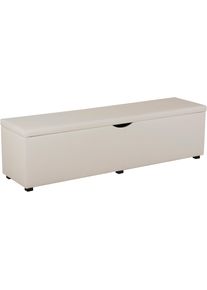 Places of Style Hockerbank »Standard« Breite 120cm oder 160cm in weiß, Größe B/H/T: 120 cm x 42 cm x 40 cm