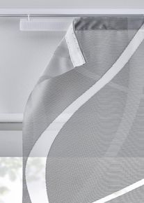 Panelgardin med vågor (1-pack) - silver - storlek 145x57 cm - bonprix