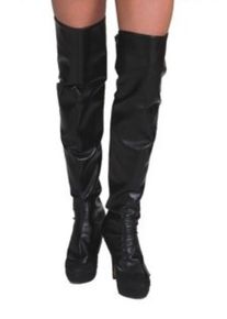 Orlob Bottes cuissardes noires pour femmes