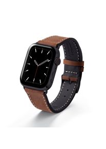 Apple Watch strap made of soft leather "HOHELUFT" - brown Space Black Stainless Steel / 42mm/44mm/45mm / M (default)