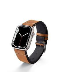Apple Watch bracelet vintage strap "UHLENHORST" (vegetable vintage leather) - cognac Edelstahl / 1-9 | 42 mm / 44 mm / 45 mm / XL (Large)