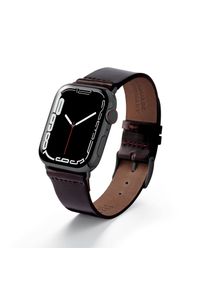 Apple Watch leather strap made of Shell Cordovan "EPPENDORF" - Bordeaux Graphite stainless steel / 38mm/40mm/41mm / S (Small)