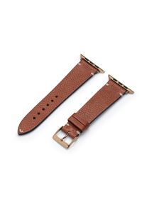 Apple Watch leather strap made of soft leather "ALTONA" (organic leather) - cognac Gold stainless steel / 38mm/40mm/41mm / M (default)