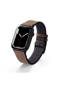 Apple Watch strap made of soft leather "HOHELUFT" - sand Space Black Stainless Steel / 38mm/40mm/41mm / M (default)