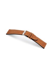 Watch strap "HOHELUFT" (vegetable vintage leather) - silver clasp Cognac / M (default) / 22/20mm