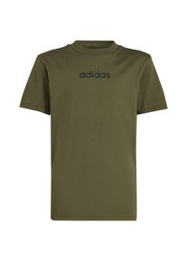 Adidas Kids Linear Tee 160 T-shirt Kinderen (176 |olijfgroen)
