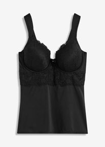 Padded-BH-topp, svart, størrelse 100E, bonprix