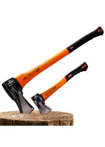 Gardebruk Kliefhamer en Hakbijl Set van 2 Zwart Oranje Staal