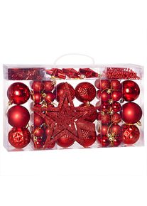 Deuba Kerstversiering Rood 66-delig