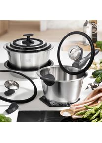 Batterie de cuisine ultra compacte, 11 pièces