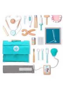 UMU Toys Doctor's set attività giocattolo in legno Turquoise 1 pz