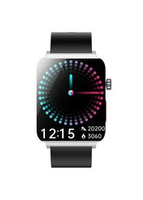 Smartwatch iSEN KS03 PRO, Ecran Touchscreen Color 1.96inch, Monitorizare Glucoza, HRV, ECG, Functii Sanatate, Bluetooth Call, Compatibil iOS/Android (Negru/Argintiu)