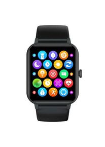 Smartwatch Blackview R3 Max, Ecran Touch screen TFT 1.69inch, Temperatura corporala, Ritm cardiac, Oxigen SpO2, Contor calorii, IP68, 230mAh (Negru)