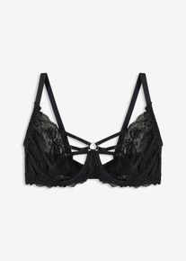 bonprix Mujer, Sujetador con aros, negro, 90