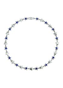 Twojeys Enameled Stars necklace silver