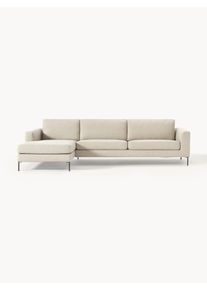 Sofa narożna Cucita (4-osobowa) Beżowy Tkanina S 302 x G 163 cm, lewostronna | Westwing Collection