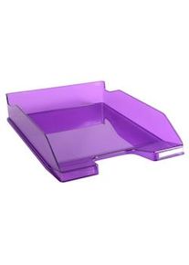 Exacompta Vaschetta portacorrispondenza Combo Midi 113219D, in PS, (PxlxAlt) 34,6 x 25,5x 6,5 cm, capacità 500 fogli, Viola brillante. Conf. da 6 pz.