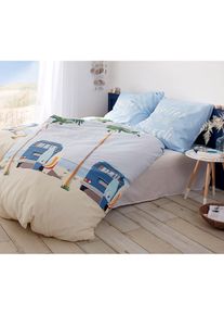bonprix Ropa de cama, azul, 1x 80/80 cm, 1x 135/200 cm
