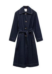 Mango Dames Tussenmantel 'Amelia' blauw denim XS