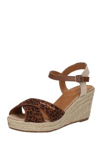 Tom Tailor Dames Sandaal beige / bruin / zwart 36