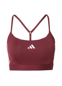 adidas Performance Sport-BH 'HYGLM' Damen karminrot / weiß Größe XS/S