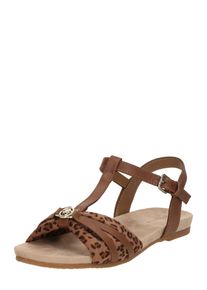 Tom Tailor Dames Sandalen met riem bruin / zwart 36