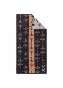 JOOP! Heren Handdoek beige / donkergrijs 50x100cm