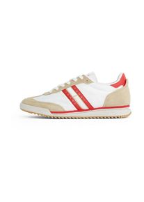 Tommy Jeans Sneaker 'Retro' Damen dunkelbeige / rot / weiß Größe 38