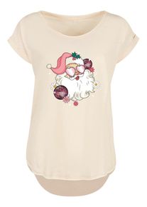 F4NT4STIC Dames Shirt 'Pink Retro Disco Santa' gemengde kleuren / pink L