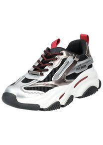 Steve Madden Dames Sneakers laag 'POSSESSION-E' brons / rood / zwart / zilver 42