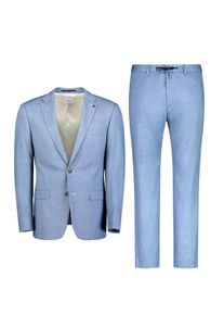 Roy Robson Hosenanzug Slim Fit Herren blau Größe 52