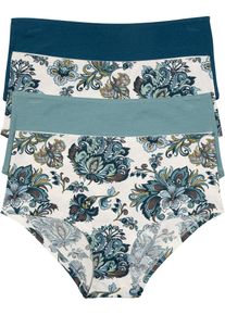 Maxi hipster (set van 4) - blauw - maat 52/54 (XXL) - met katoen - bonprix