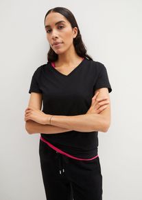 T-shirt van puur biologisch katoen - zwart - maat 56/58 (3XL) - met katoen - bonprix