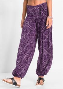 Harembroek - paars - maat 34 - viscose - bonprix