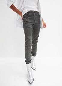 Casual broek - grijs - maat 48 - met katoen - bonprix