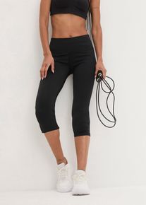 Outdoor legging met Ocean Bound Plastic bermudalengte - zwart - maat 56/58 (3XL) - bonprix