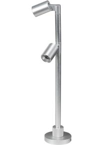 Deko Light Herculis Double Spiegelleuchte Spiegellicht 2 Watt Vitrine Theke warmweiß silber