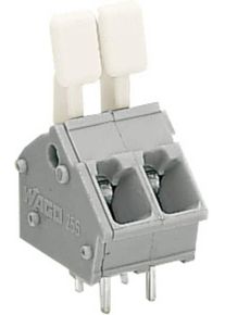600 Stück WAGO 256-401/333-000 Federkraftklemmblock Klemmblock Leiterplattenklemme 1-polig hellgrau