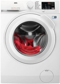 AEG L6FBA51480 8kg Frontlader Waschmaschine, 60 cm breit, 1400U/Min, Startzeitvorwahl, Aqua Control, Nachlegefunktion, Kindersicherung, unterschiebbar