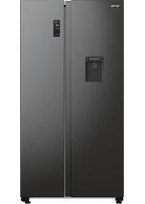 Gorenje NRR9185EABXLWD Side-by-Side Kombination, 91,5 cm breit, 547l L NoFrost Plus, ZeroZone, Twist ice maker, Wasserspender, schwarz